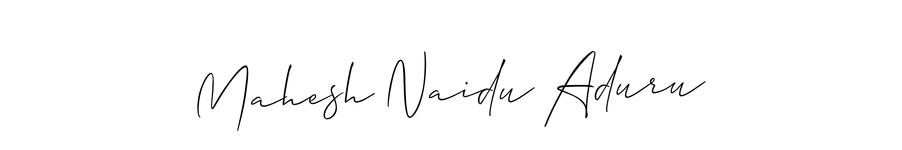 How to Draw Mahesh Naidu Aduru signature style? Allison_Script is a latest design signature styles for name Mahesh Naidu Aduru. Mahesh Naidu Aduru signature style 2 images and pictures png