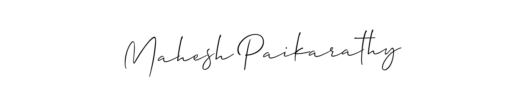 Mahesh Paikarathy stylish signature style. Best Handwritten Sign (Allison_Script) for my name. Handwritten Signature Collection Ideas for my name Mahesh Paikarathy. Mahesh Paikarathy signature style 2 images and pictures png