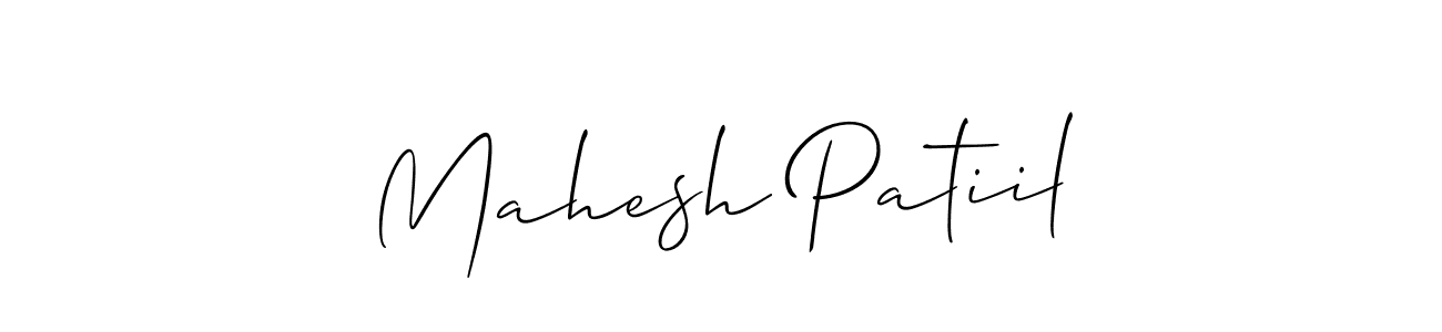 Mahesh Patiil stylish signature style. Best Handwritten Sign (Allison_Script) for my name. Handwritten Signature Collection Ideas for my name Mahesh Patiil. Mahesh Patiil signature style 2 images and pictures png