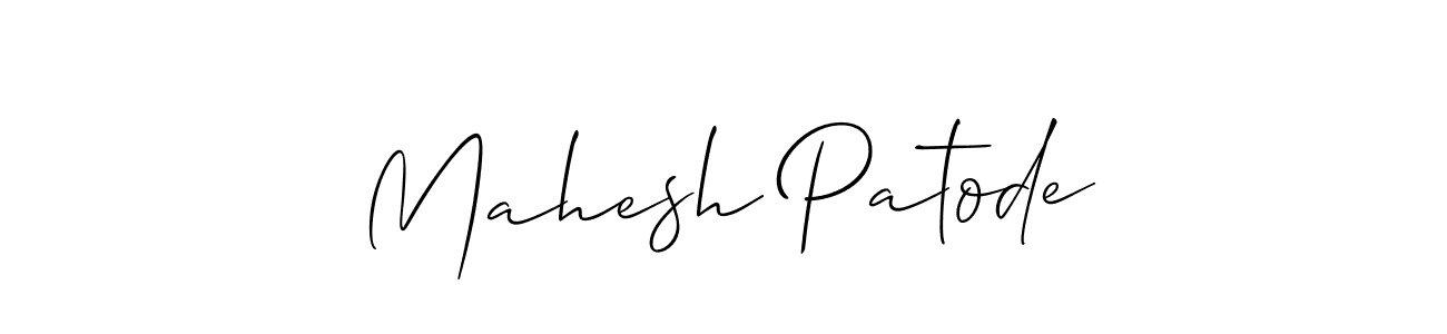 Allison_Script is a professional signature style that is perfect for those who want to add a touch of class to their signature. It is also a great choice for those who want to make their signature more unique. Get Mahesh Patode name to fancy signature for free. Mahesh Patode signature style 2 images and pictures png