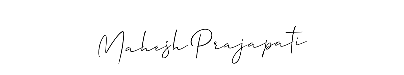 The best way (Allison_Script) to make a short signature is to pick only two or three words in your name. The name Mahesh Prajapati include a total of six letters. For converting this name. Mahesh Prajapati signature style 2 images and pictures png