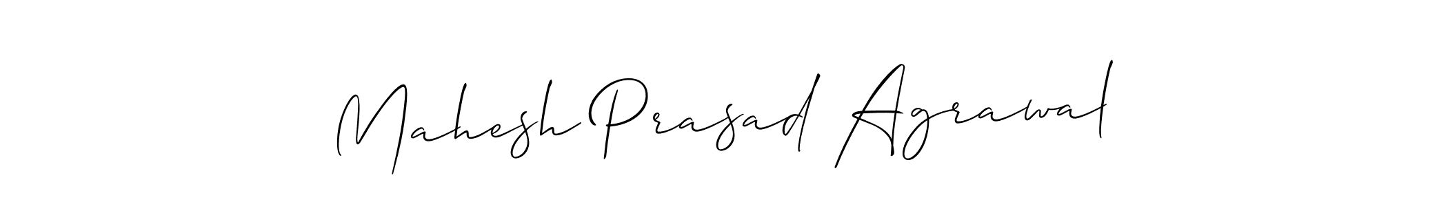 How to make Mahesh Prasad Agrawal signature? Allison_Script is a professional autograph style. Create handwritten signature for Mahesh Prasad Agrawal name. Mahesh Prasad Agrawal signature style 2 images and pictures png