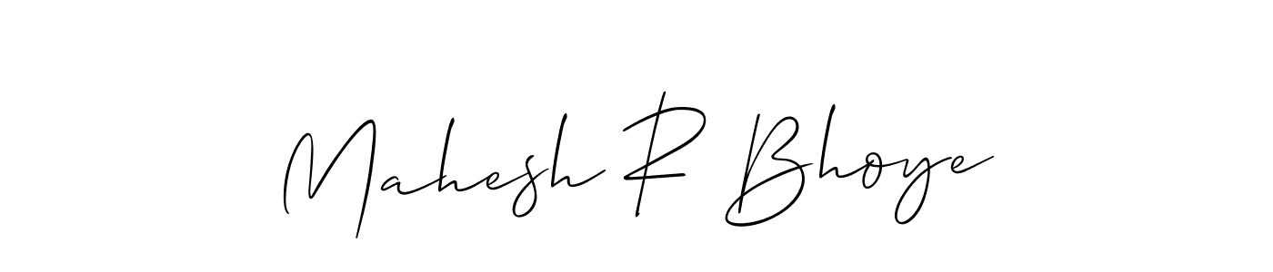 How to make Mahesh R Bhoye signature? Allison_Script is a professional autograph style. Create handwritten signature for Mahesh R Bhoye name. Mahesh R Bhoye signature style 2 images and pictures png