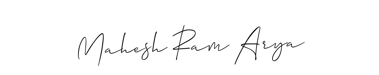 It looks lik you need a new signature style for name Mahesh Ram Arya. Design unique handwritten (Allison_Script) signature with our free signature maker in just a few clicks. Mahesh Ram Arya signature style 2 images and pictures png