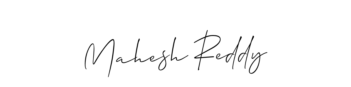 Make a beautiful signature design for name Mahesh Reddy. With this signature (Allison_Script) style, you can create a handwritten signature for free. Mahesh Reddy signature style 2 images and pictures png