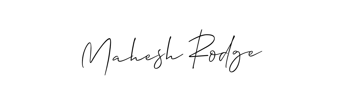 How to Draw Mahesh Rodge signature style? Allison_Script is a latest design signature styles for name Mahesh Rodge. Mahesh Rodge signature style 2 images and pictures png