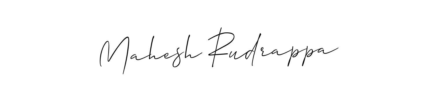 Allison_Script is a professional signature style that is perfect for those who want to add a touch of class to their signature. It is also a great choice for those who want to make their signature more unique. Get Mahesh Rudrappa name to fancy signature for free. Mahesh Rudrappa signature style 2 images and pictures png