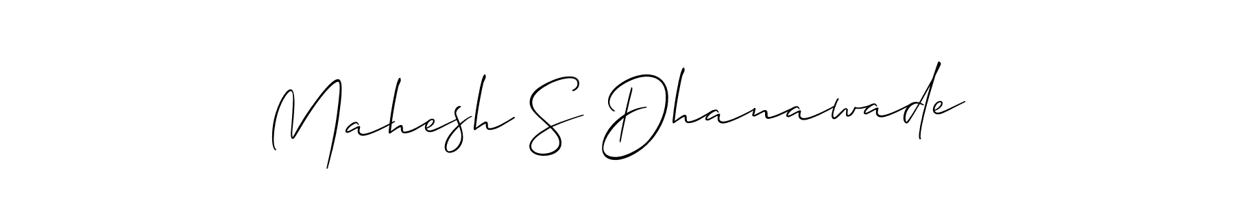 Make a beautiful signature design for name Mahesh S Dhanawade. Use this online signature maker to create a handwritten signature for free. Mahesh S Dhanawade signature style 2 images and pictures png