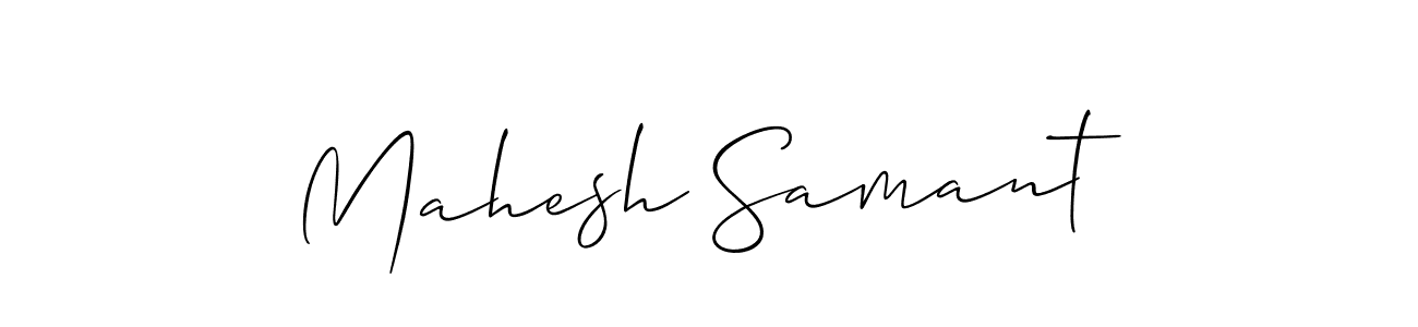 This is the best signature style for the Mahesh Samant name. Also you like these signature font (Allison_Script). Mix name signature. Mahesh Samant signature style 2 images and pictures png