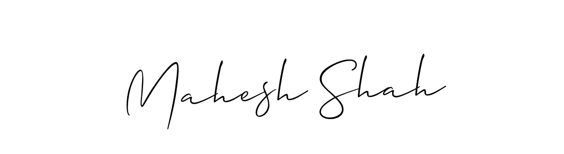 Use a signature maker to create a handwritten signature online. With this signature software, you can design (Allison_Script) your own signature for name Mahesh Shah. Mahesh Shah signature style 2 images and pictures png