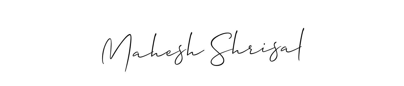 Best and Professional Signature Style for Mahesh Shrisal. Allison_Script Best Signature Style Collection. Mahesh Shrisal signature style 2 images and pictures png