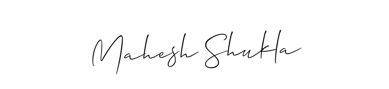 Make a beautiful signature design for name Mahesh Shukla. With this signature (Allison_Script) style, you can create a handwritten signature for free. Mahesh Shukla signature style 2 images and pictures png