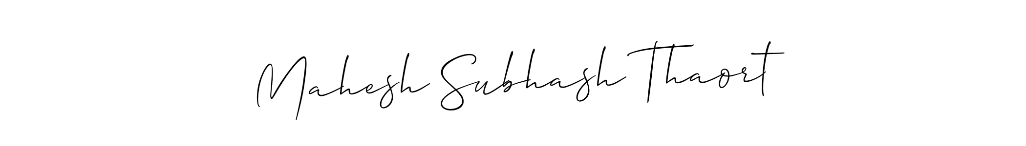 Make a beautiful signature design for name Mahesh Subhash Thaort. Use this online signature maker to create a handwritten signature for free. Mahesh Subhash Thaort signature style 2 images and pictures png