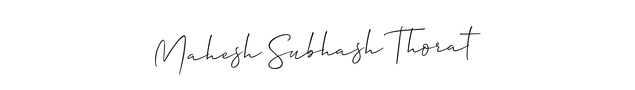 How to make Mahesh Subhash Thorat name signature. Use Allison_Script style for creating short signs online. This is the latest handwritten sign. Mahesh Subhash Thorat signature style 2 images and pictures png