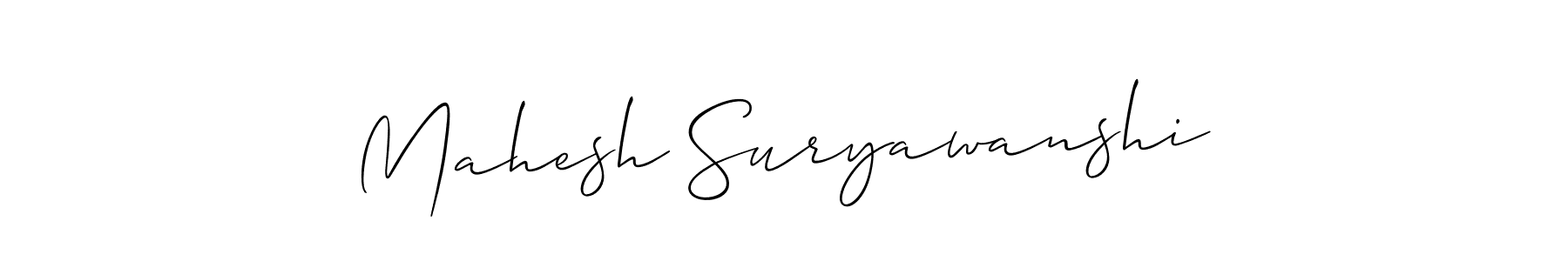 You should practise on your own different ways (Allison_Script) to write your name (Mahesh Suryawanshi) in signature. don't let someone else do it for you. Mahesh Suryawanshi signature style 2 images and pictures png