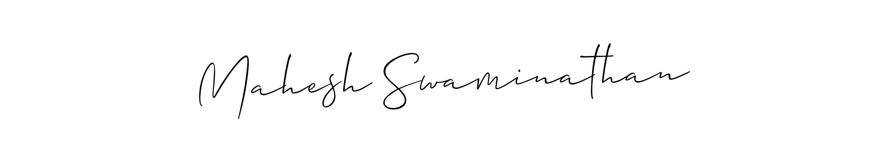 Also You can easily find your signature by using the search form. We will create Mahesh Swaminathan name handwritten signature images for you free of cost using Allison_Script sign style. Mahesh Swaminathan signature style 2 images and pictures png