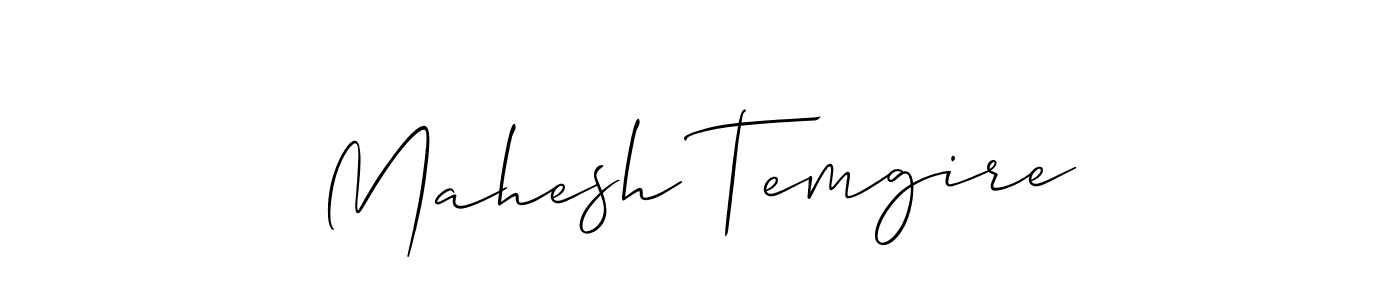 How to make Mahesh Temgire signature? Allison_Script is a professional autograph style. Create handwritten signature for Mahesh Temgire name. Mahesh Temgire signature style 2 images and pictures png