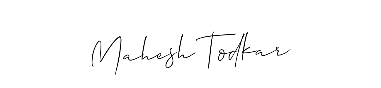 Also You can easily find your signature by using the search form. We will create Mahesh Todkar name handwritten signature images for you free of cost using Allison_Script sign style. Mahesh Todkar signature style 2 images and pictures png