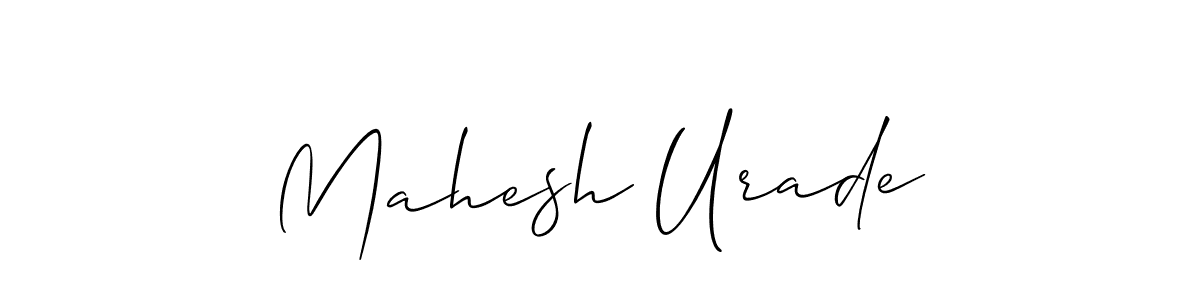 Also we have Mahesh Urade name is the best signature style. Create professional handwritten signature collection using Allison_Script autograph style. Mahesh Urade signature style 2 images and pictures png