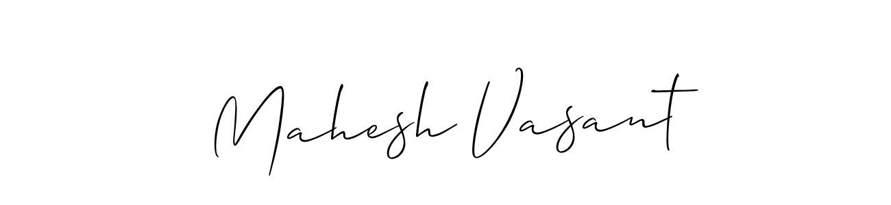 How to Draw Mahesh Vasant signature style? Allison_Script is a latest design signature styles for name Mahesh Vasant. Mahesh Vasant signature style 2 images and pictures png