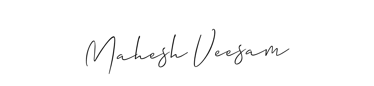 Design your own signature with our free online signature maker. With this signature software, you can create a handwritten (Allison_Script) signature for name Mahesh Veesam. Mahesh Veesam signature style 2 images and pictures png