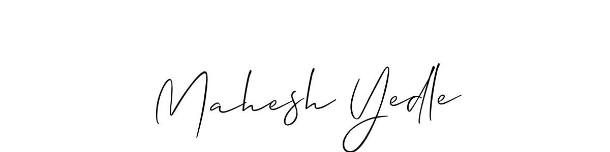 How to make Mahesh Yedle signature? Allison_Script is a professional autograph style. Create handwritten signature for Mahesh Yedle name. Mahesh Yedle signature style 2 images and pictures png