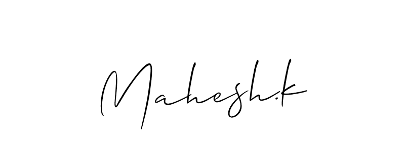 Make a beautiful signature design for name Mahesh.k. Use this online signature maker to create a handwritten signature for free. Mahesh.k signature style 2 images and pictures png