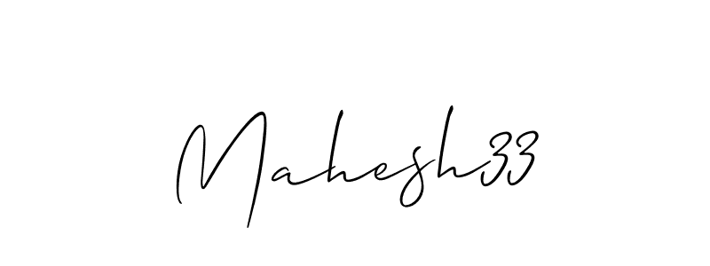 How to make Mahesh33 name signature. Use Allison_Script style for creating short signs online. This is the latest handwritten sign. Mahesh33 signature style 2 images and pictures png