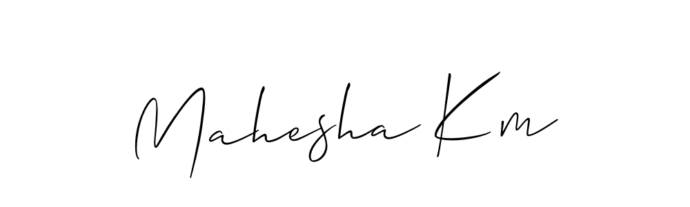 Also You can easily find your signature by using the search form. We will create Mahesha Km name handwritten signature images for you free of cost using Allison_Script sign style. Mahesha Km signature style 2 images and pictures png