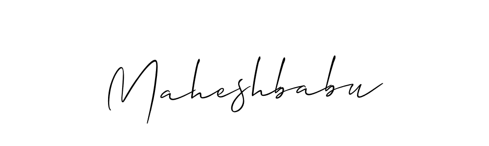 Make a beautiful signature design for name Maheshbabu. With this signature (Allison_Script) style, you can create a handwritten signature for free. Maheshbabu signature style 2 images and pictures png