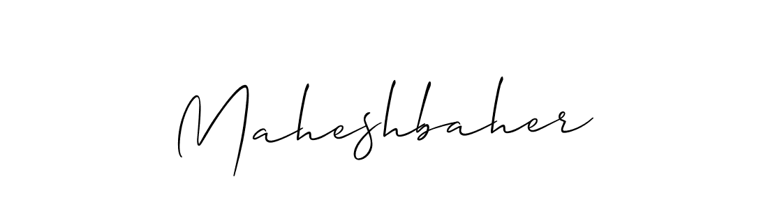 Also You can easily find your signature by using the search form. We will create Maheshbaher name handwritten signature images for you free of cost using Allison_Script sign style. Maheshbaher signature style 2 images and pictures png