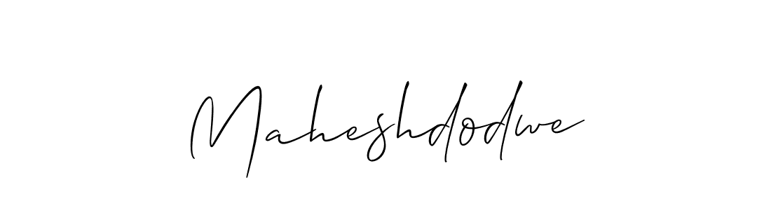 Make a beautiful signature design for name Maheshdodwe. With this signature (Allison_Script) style, you can create a handwritten signature for free. Maheshdodwe signature style 2 images and pictures png