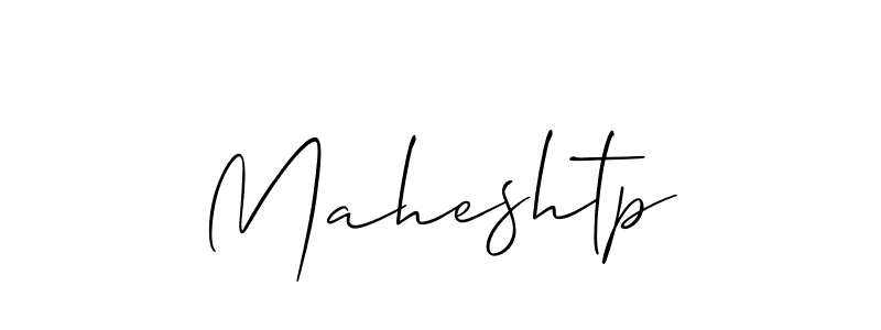 Use a signature maker to create a handwritten signature online. With this signature software, you can design (Allison_Script) your own signature for name Maheshtp. Maheshtp signature style 2 images and pictures png