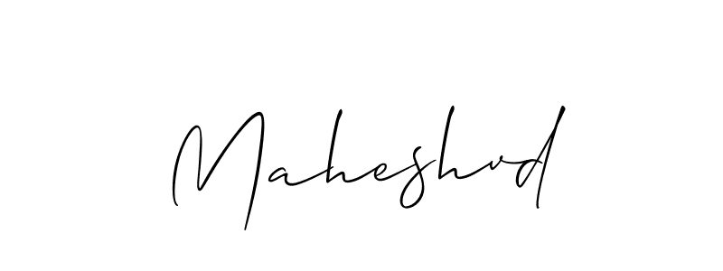It looks lik you need a new signature style for name Maheshvd. Design unique handwritten (Allison_Script) signature with our free signature maker in just a few clicks. Maheshvd signature style 2 images and pictures png