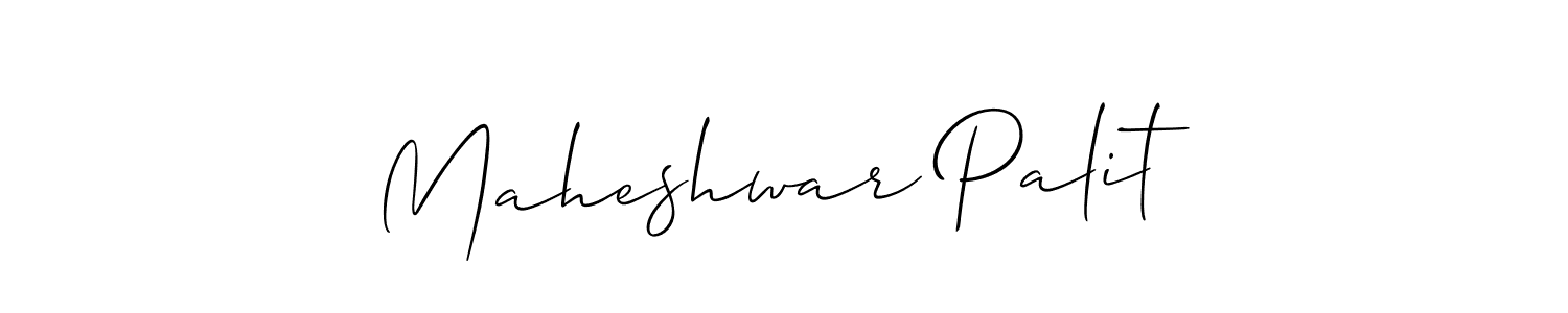 if you are searching for the best signature style for your name Maheshwar Palit. so please give up your signature search. here we have designed multiple signature styles  using Allison_Script. Maheshwar Palit signature style 2 images and pictures png