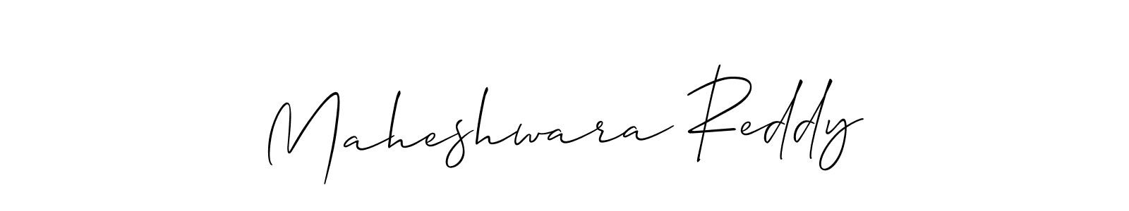 Use a signature maker to create a handwritten signature online. With this signature software, you can design (Allison_Script) your own signature for name Maheshwara Reddy. Maheshwara Reddy signature style 2 images and pictures png