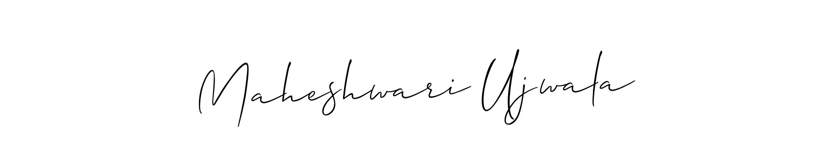 Once you've used our free online signature maker to create your best signature Allison_Script style, it's time to enjoy all of the benefits that Maheshwari Ujwala name signing documents. Maheshwari Ujwala signature style 2 images and pictures png