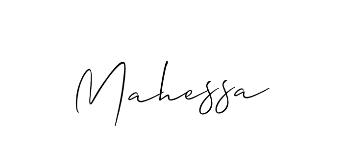 Make a short Mahessa signature style. Manage your documents anywhere anytime using Allison_Script. Create and add eSignatures, submit forms, share and send files easily. Mahessa signature style 2 images and pictures png