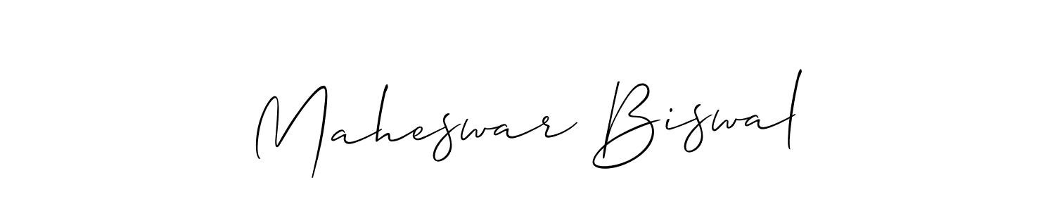 Also we have Maheswar Biswal name is the best signature style. Create professional handwritten signature collection using Allison_Script autograph style. Maheswar Biswal signature style 2 images and pictures png