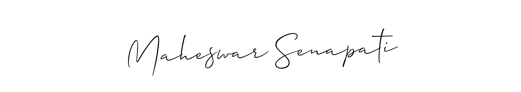 It looks lik you need a new signature style for name Maheswar Senapati. Design unique handwritten (Allison_Script) signature with our free signature maker in just a few clicks. Maheswar Senapati signature style 2 images and pictures png