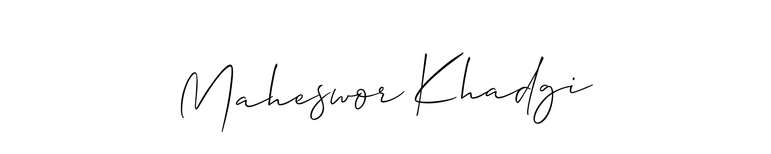 if you are searching for the best signature style for your name Maheswor Khadgi. so please give up your signature search. here we have designed multiple signature styles  using Allison_Script. Maheswor Khadgi signature style 2 images and pictures png