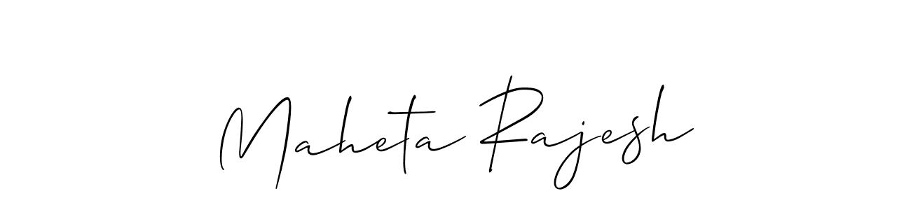 How to Draw Maheta Rajesh signature style? Allison_Script is a latest design signature styles for name Maheta Rajesh. Maheta Rajesh signature style 2 images and pictures png