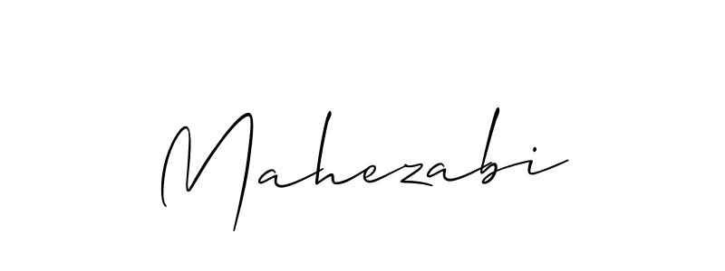 Mahezabi stylish signature style. Best Handwritten Sign (Allison_Script) for my name. Handwritten Signature Collection Ideas for my name Mahezabi. Mahezabi signature style 2 images and pictures png