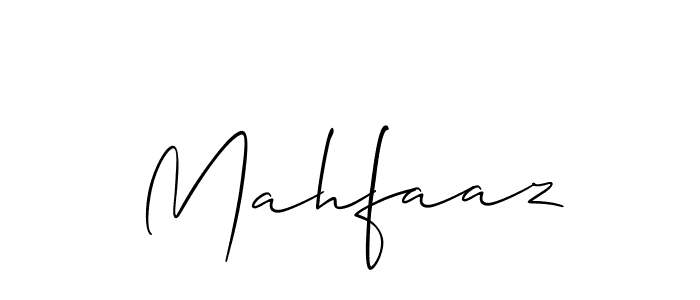 Create a beautiful signature design for name Mahfaaz. With this signature (Allison_Script) fonts, you can make a handwritten signature for free. Mahfaaz signature style 2 images and pictures png