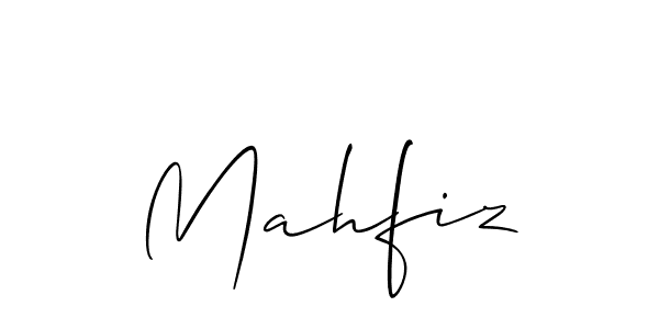 Also You can easily find your signature by using the search form. We will create Mahfiz name handwritten signature images for you free of cost using Allison_Script sign style. Mahfiz signature style 2 images and pictures png