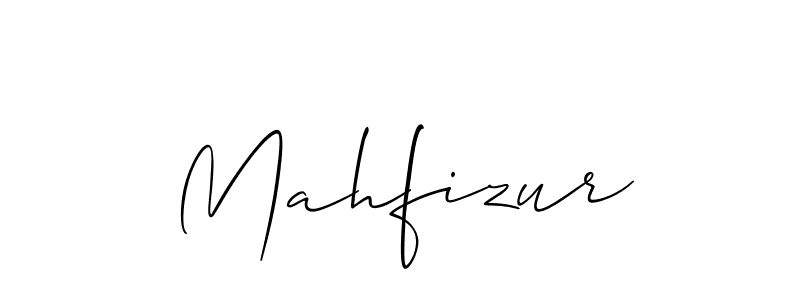 Also we have Mahfizur name is the best signature style. Create professional handwritten signature collection using Allison_Script autograph style. Mahfizur signature style 2 images and pictures png