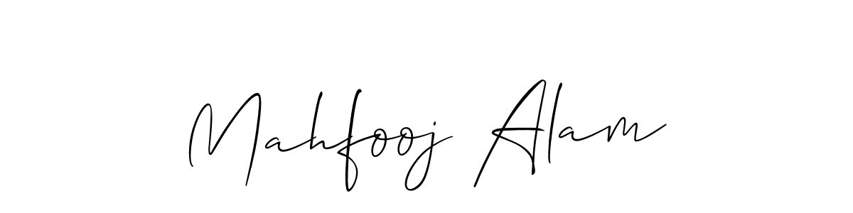 How to make Mahfooj Alam signature? Allison_Script is a professional autograph style. Create handwritten signature for Mahfooj Alam name. Mahfooj Alam signature style 2 images and pictures png