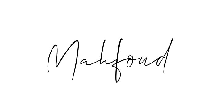 The best way (Allison_Script) to make a short signature is to pick only two or three words in your name. The name Mahfoud include a total of six letters. For converting this name. Mahfoud signature style 2 images and pictures png