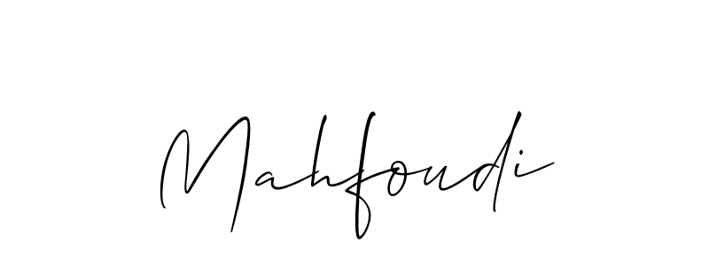 Make a short Mahfoudi signature style. Manage your documents anywhere anytime using Allison_Script. Create and add eSignatures, submit forms, share and send files easily. Mahfoudi signature style 2 images and pictures png