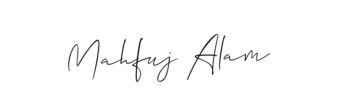 How to make Mahfuj Alam name signature. Use Allison_Script style for creating short signs online. This is the latest handwritten sign. Mahfuj Alam signature style 2 images and pictures png